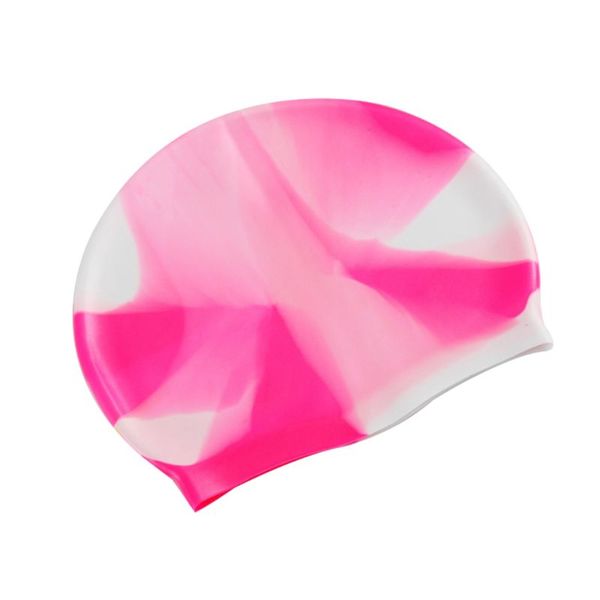 

swimming head cap colorful waterproof protect ears cover soft silicone lightweight swim accessory