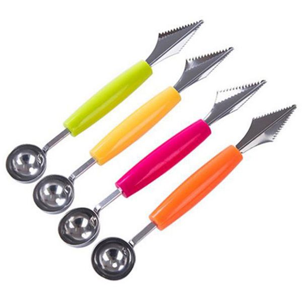 

2in1 kiwi fruit fruit jar mashed potato cream spoon avocado dual-head ball fruit knife waterlemon scoop melon digger kitchen