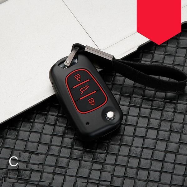 

carbon fiber alloy car key cover key case for kia rio k2 k5 sportage sorento fit i20 i30 i35 ix20 ix35 solaris verna
