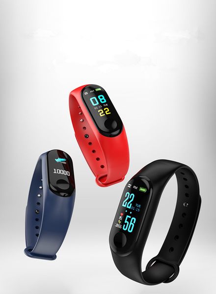 

new bracelet m3 wristband waterproof touch screen pedometer bluetooth control fitness calorie counter for note 4x 2018