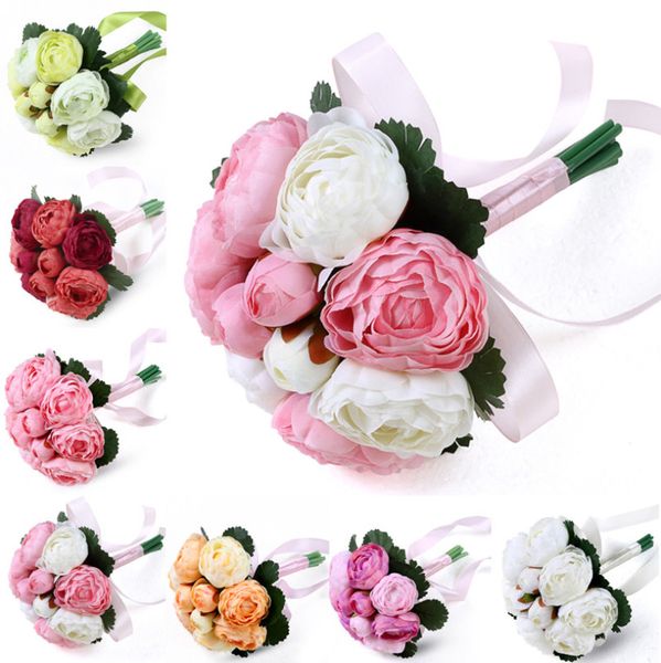 Mini Silk Wedding Bouquet New 2019 Flowers Keepsake Bridal Bouquet