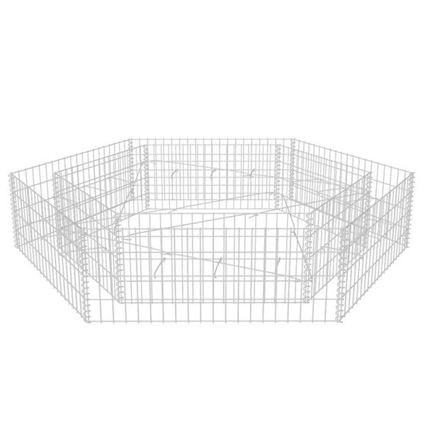 

hexagonal gabion planter 78.7 garden sets