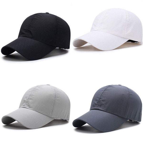 

men man women adjustable solid fashion casual baseball cap quick dry cotton hat, Blue;gray