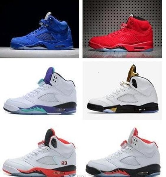 

new mens basketball shoes 5 5s v olympic metallic gold white cement man shoes og black metallic red blue sport sneakers