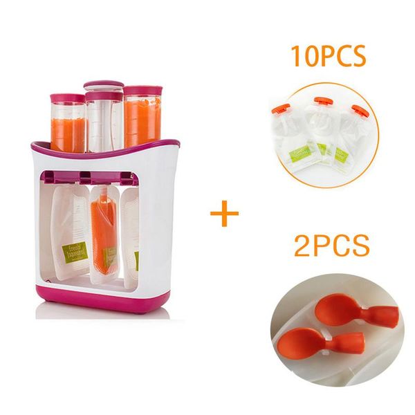 

dropshipping baby food maker squeeze food station organic food newborn fresh fruit container storage baby feeding maker lemcv