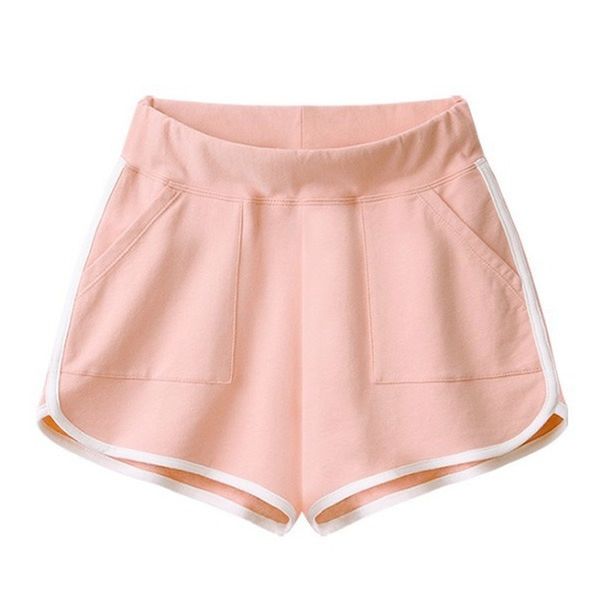 

women sports yoga shorts workout fitness running sport female shorts cotton women's active fitness jogger sports, White;red