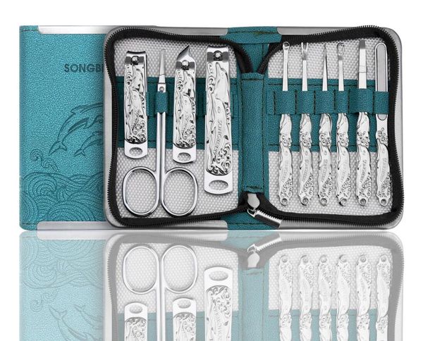 

100sets nail care tools manicure sets nail clippers nail scissors tweezer manicure pedicure set travel grooming kit with retail package