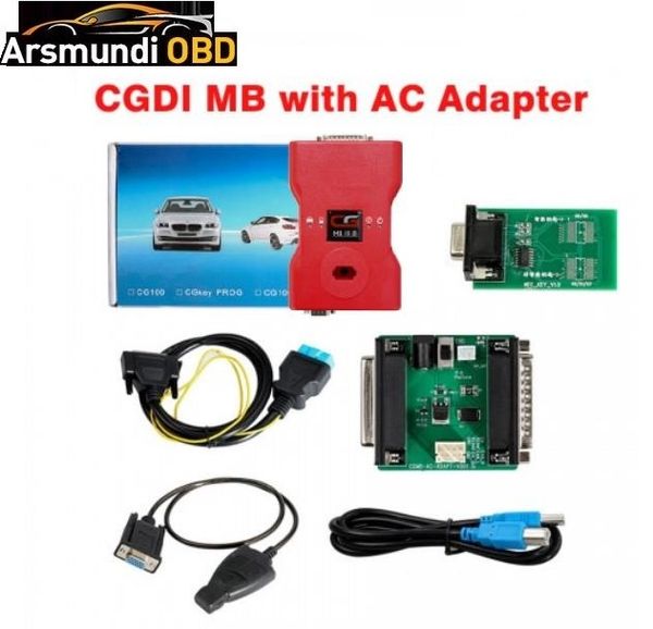 

uk ship no tax] cgdi mb key programmer with ac adapter work with mercedes w164 w204 w221 w209 w246 w251 w166 for data via obd