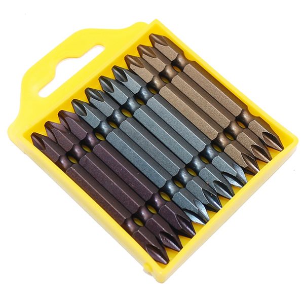 

steel hardened double cross wind head 65mm 1/4 with magnetic double head electric screwdriver pneumatic batch tsui