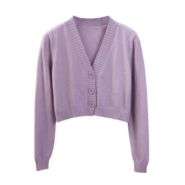 

women's knits & tees cropped cardigan sweaters female black white short sweater v neck single breasted woman knitted gd153