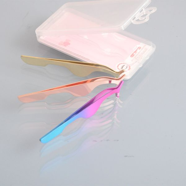 

10pcs wholesale eyelash curler false eyelashes volume tweezers fake 3d mink eye lash applicator faux cils lift accessories tools