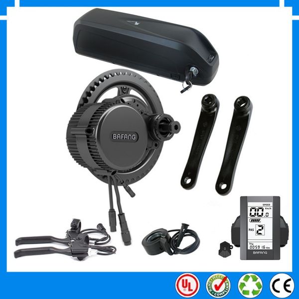 

la ue no nos impuestos 36 v 250 w bbs01b bafang de mediados de coche kit de motor elÃ©ctrico con 36 v 13ah li-ion baterÃ­a ebike con usb + car