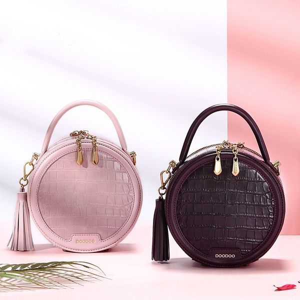 

classic round crocodile pattern female shoulder bag 2020 new fashion summer all-match evening womens handbags and purses jd04161