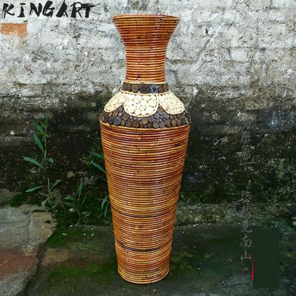 

large floor vase big living room decorative big floor vase home art & craft flower pot woven antique tableflower vase