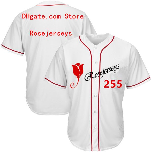 

rj123-255 baseball jerseys #255 men women youth kid lady personalized stitched any your own name number s-4xl, Blue;black