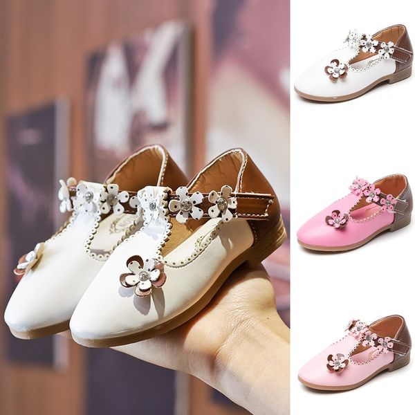 

Fashion Baby Child Girls Floral Casual Single Leather Pricness Shoes kid shoes children girls