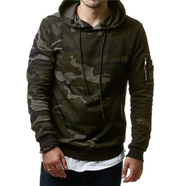 

2019 new mens hoodies camouflage sweatshirts hooded sweatshirts male clothing fashion hoody for men printed hooie t20, Black