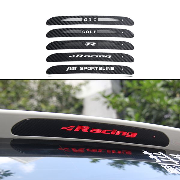 

car rear high level brake light sticker dedicated logo sticker for vw volkswagen polo gti golf 6 7 mk6 touran passat accessories