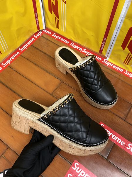 

New high end rubber lipper cla ic rhomb chain holiday loafer tyli h ize 35 41 women 039 hoe with high heep kin heel oft and