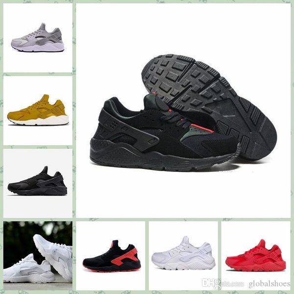 

nhrc1a huarache запустить ультра кроссовки для мужчин, женщин тройной черный белый красный дышащие тренер мужской моды спортивные кроссовки