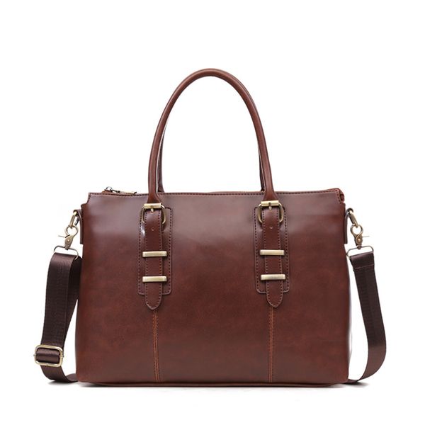 

large capacity business travel crossbody bag sale fashion vintage business men briefcase bag 14 inch laphand bags