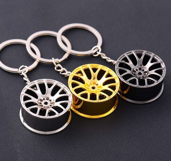 

ступица колеса брелок мужчины женщины дизайнер брелок дизайнерские украшения новый дизайн автомобиля брелок свадьба подарок высокое качество, Slivery;golden