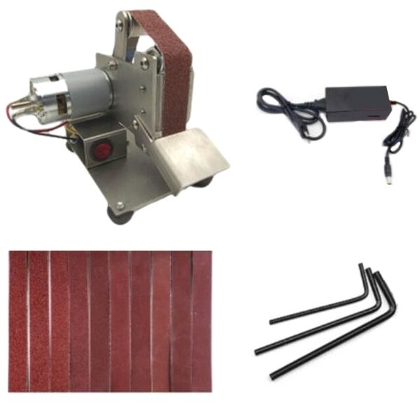 

eu plug multifunctional grinder mini electric belt machine sanding machine diy polishing blade sharpener