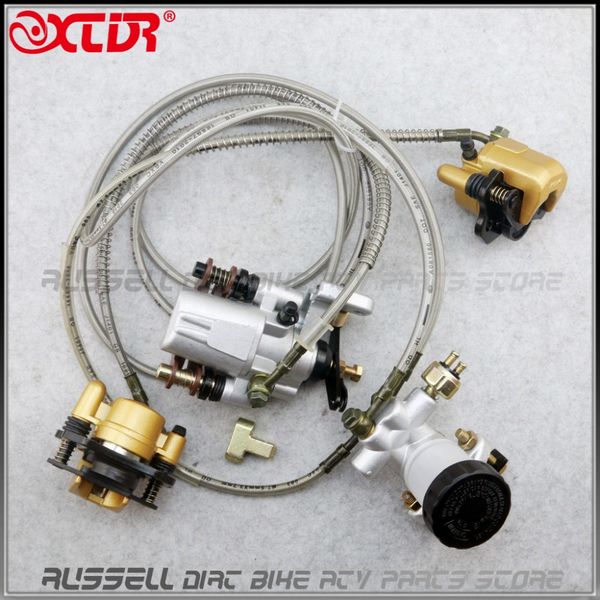 

hydraulic disc front rear brake calipers pad assembly system 150cc 250cc atv quad dirt bike dune buggy
