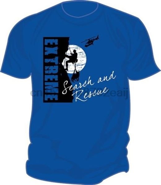 

2020 new arrival men t shirt new sar-extreme search rescue rock climbing k9 repel screen printed t-shirt royal t shirt, White;black