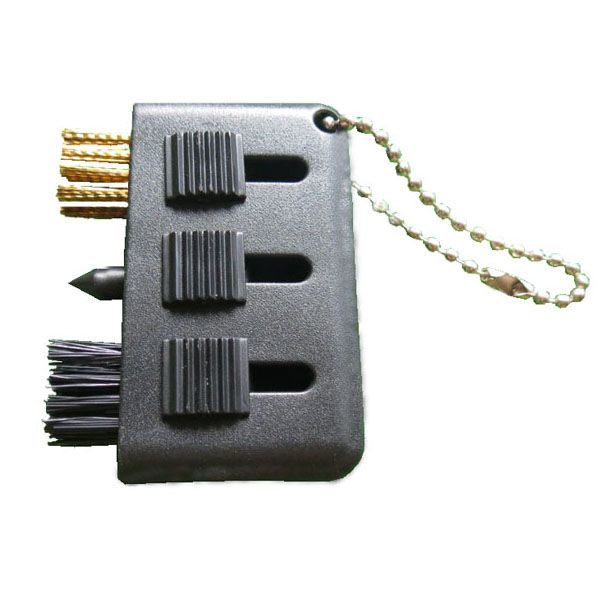

new black 3 in 1 multifunction golf club groove cleaning tool brush