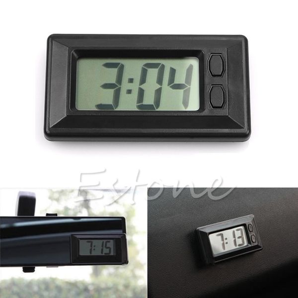 

new universal black digital clock for car-truck-bike-scooter interior dash