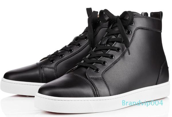 

2019 red bottom designers casual shoes sneakers black orlato flats high party lovers ladies ace genuine leather mens womens new shoes