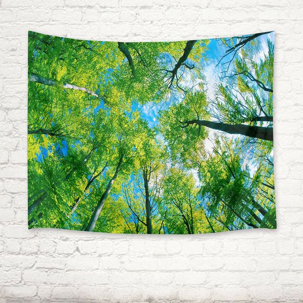 

blue sky cloud green trees гобелен гобелен гостиная выборочная общежитие декор
