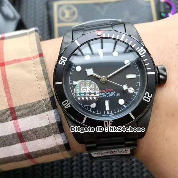 

лучшие часы heritage black bay dark black pvd miyota автоматические мужские часы m79230dk-0008 черный циферблат ремешок из нержавеющей стали, Slivery;brown