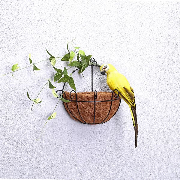 

25 / 35см ручной моделирование parrot творческое перо lawn фигурка орнамент животных птица сад птица prop украшение