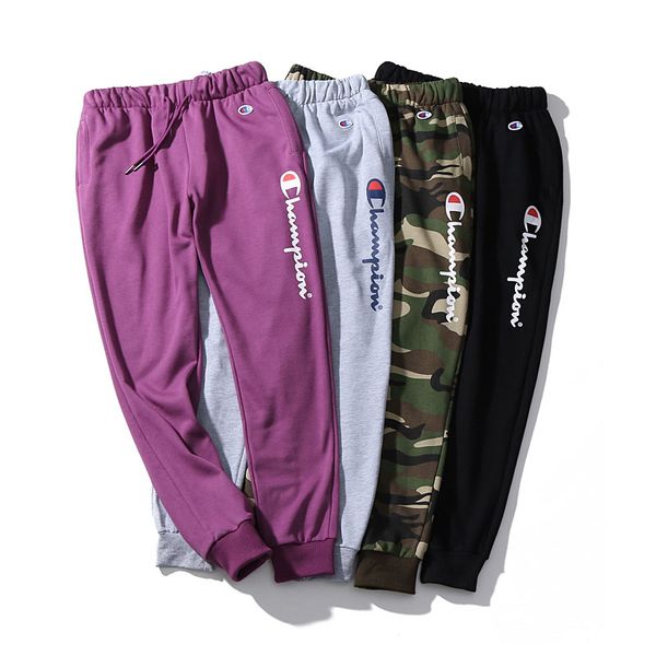 

champions tide brand sports pants mens designer jeans fashion trend casual pants luxury logo embroidery trousers slim sports pants joggers, Black
