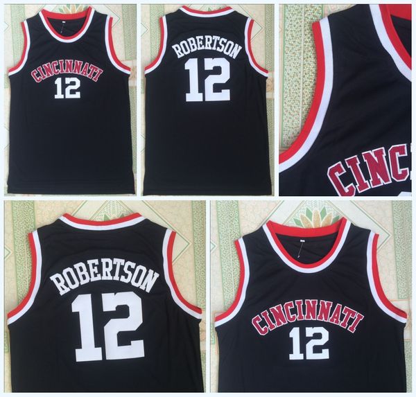 

oscar robertson jersey university basketball cincinnati bearcats 100% stitched college basketball jerseys s-3xl fast shipping, Black