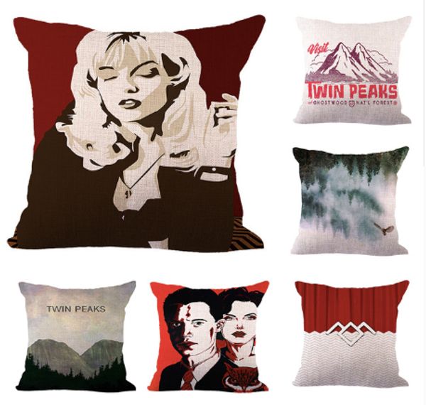 

horror movie twin peaks neck body pillowcase linen bed travel pillows cover couch seat cushion throw pillow home decoration gift