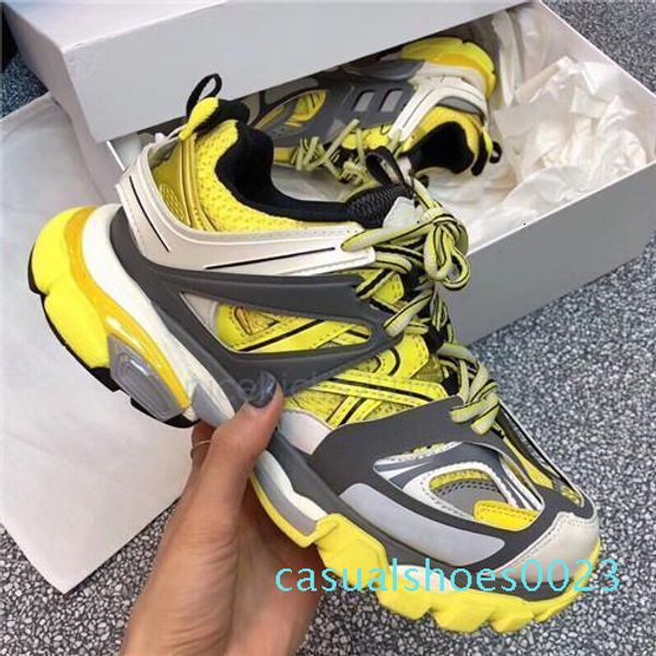 

paris 17fw fashion luxury designer dad shoes triple s men women casual shoes track 3.0 sneakers espadrilles chaussures de sport hommess c23, Black