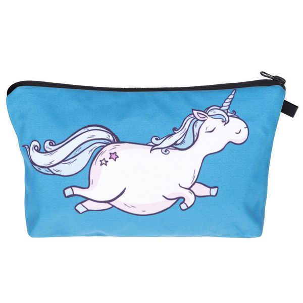 

unicorn cosmetic bag print fashion women makeup bags cute small bag headset candy cosmetic bags 3d digital printing phone