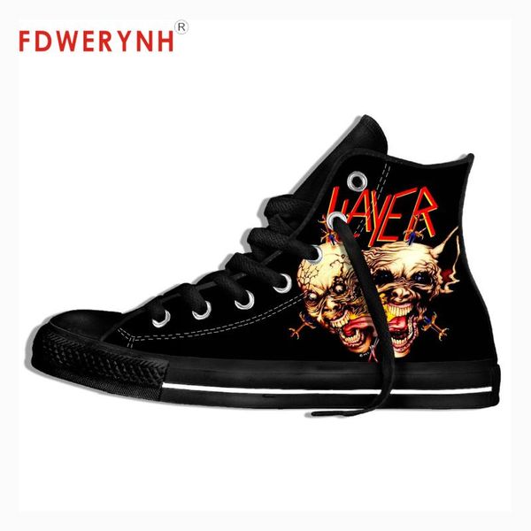 

men walking canvas shoes newly arrived slayer 1s rock music summer streetwear customized color leisures platform shoe