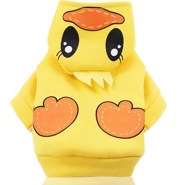 

pet dog clothes warm clothing coat clothing for small medium dogs pet clothing hoodie jumpsuits outfit pets outfit yellow duck