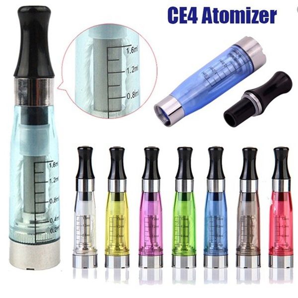 

CE4 атомайзер электронная сигарета 510 eGo Clearomizer 1.6 мл длинные фитильные катушки CE4 Vape Pen Tank Cartomizer для электронной сигареты испаритель evod аккумулятор