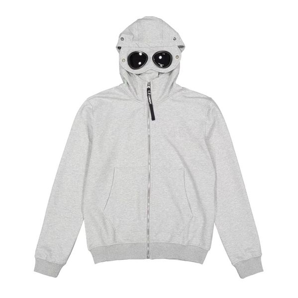 

3 colors cp company hoodies casual men cp sweatshirts two glasses sports hoody men jacket size -xxl, White