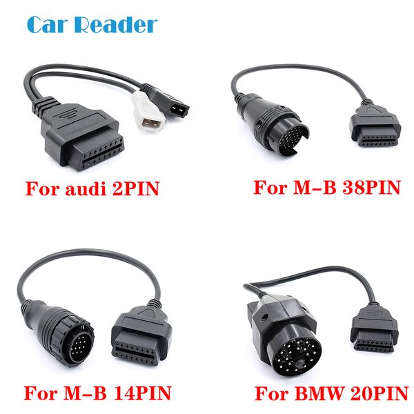 

for for mb fiat toyota old car diagnostic cable adapter 16pin obd2 obdii scanner