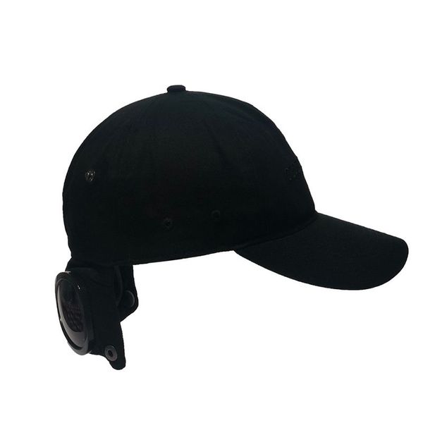 

glasses hat street net popular hip hop sunscreen original street dance duck tongue baseball running cycling cap, Black