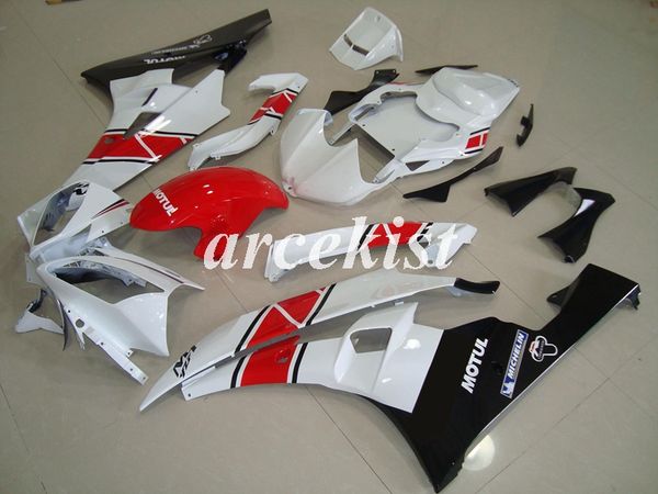 

новый abs литья под давлением для мотоциклов обтекатели kit подходит для yamaha yzf-r6 2006 2007 06 07 r6 красный белый черный