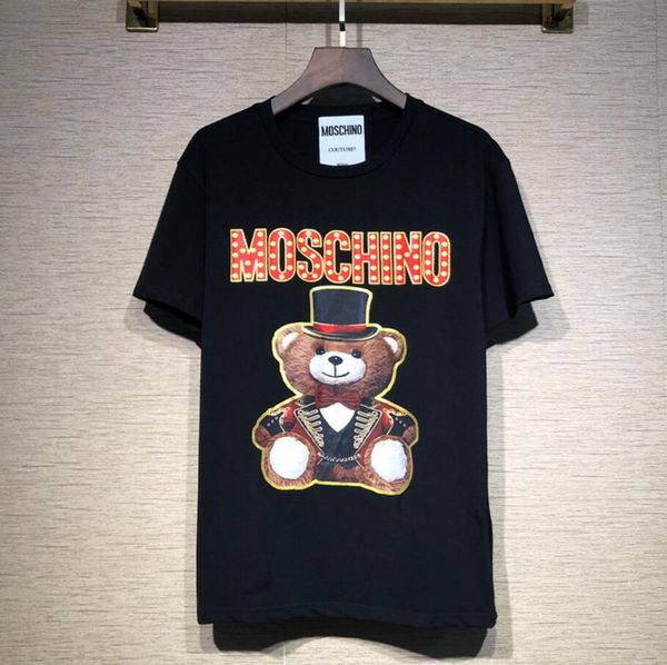 

Новый мужской дизайнер футболки мужчины и женщины маг платье джентльмен медведь