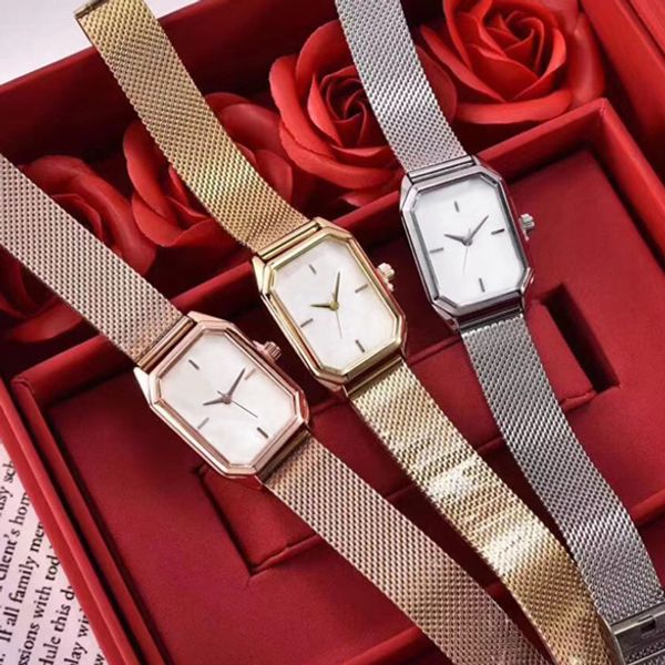 

2020 fashion thin mesh belt women watch brand stainless steel lady wristwatch female quartz party luminous hands relogio masculine, Slivery;brown