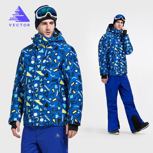 

vector brand ski suit men warm winter windproof waterproof skiing jacket and pants trousers outdoor snow snowboard set hxf70012